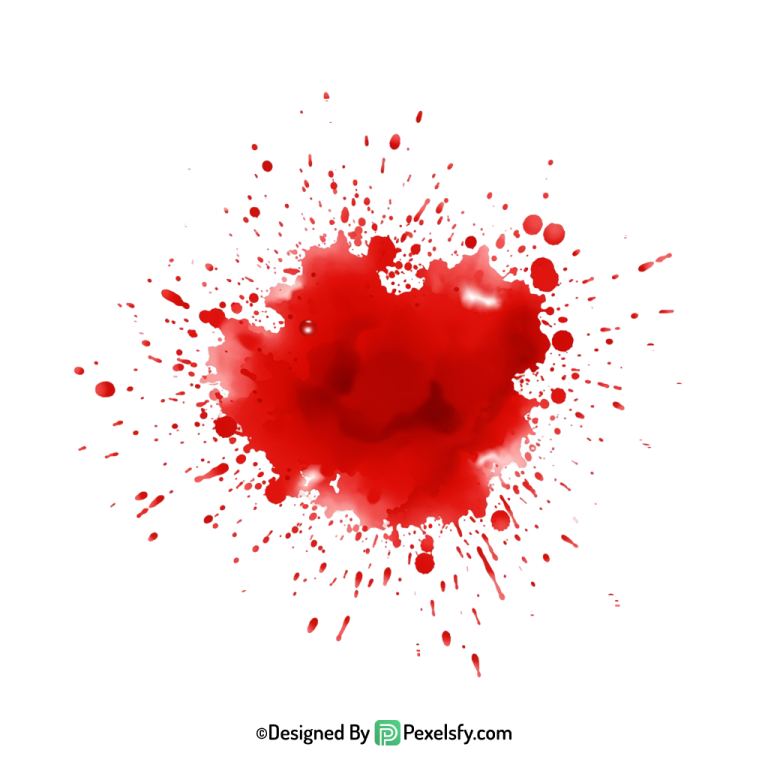 Blood Splatter PNG with Misted Effect,transparent background