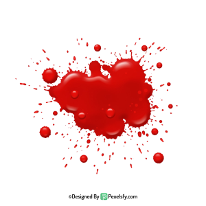 Blood Splatter PNG Sharp Vector Cut,transparent background