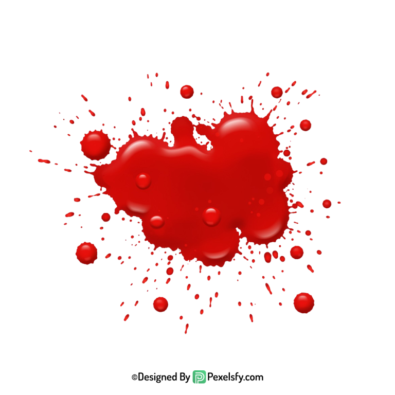 Blood Splatter PNG Sharp Vector Cut,transparent background