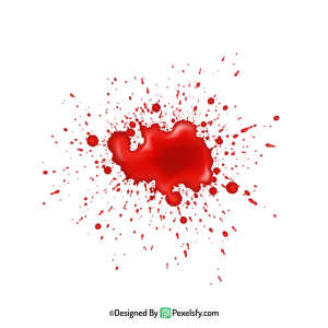 Blood Splatter PNG for Creative Work,transparent background