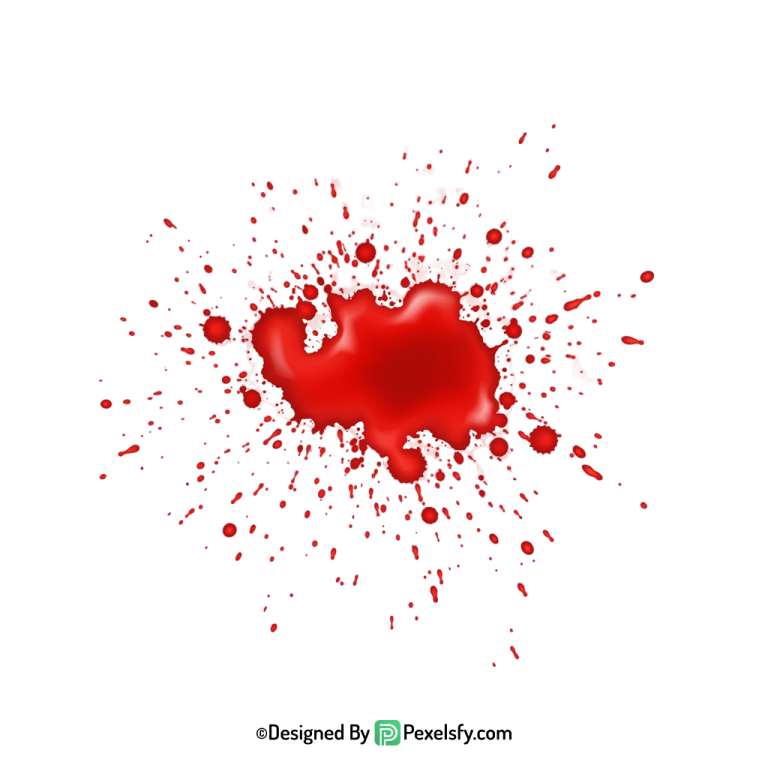 Blood Splatter PNG for Creative Work,transparent background