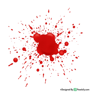 Bloody Spray Blood Splatter PNG,transparent background