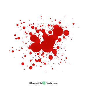 Grunge Style Blood Splatter PNG,transparent background