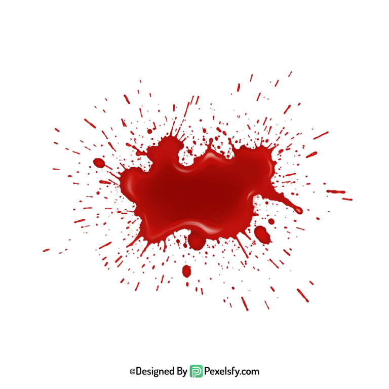 Blood Splatter PNG Motion Scene,transparent background