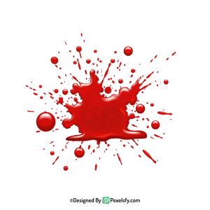 Blood Splatter PNG for Thriller Posters,transparent background