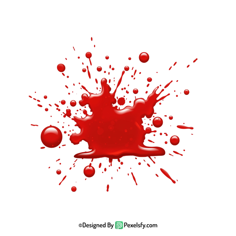 Blood Splatter PNG for Thriller Posters,transparent background