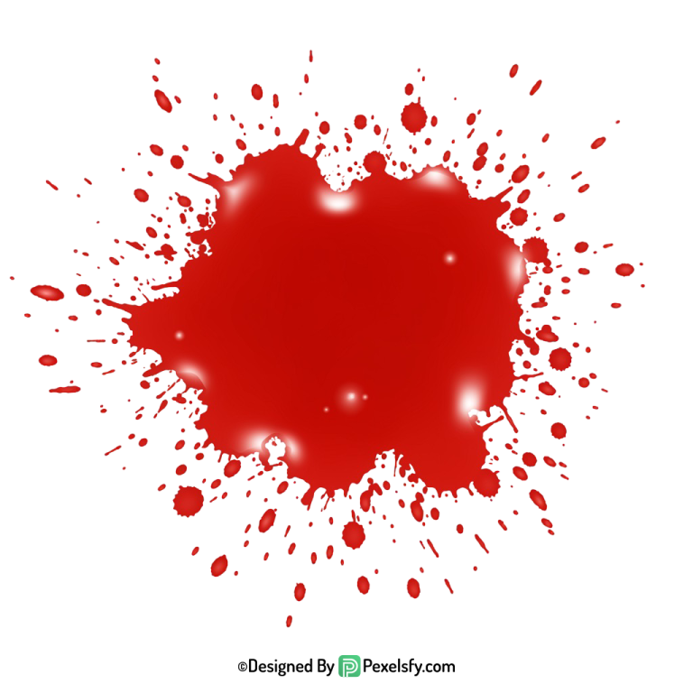 Blood Splatter PNG Design Element,transparent background