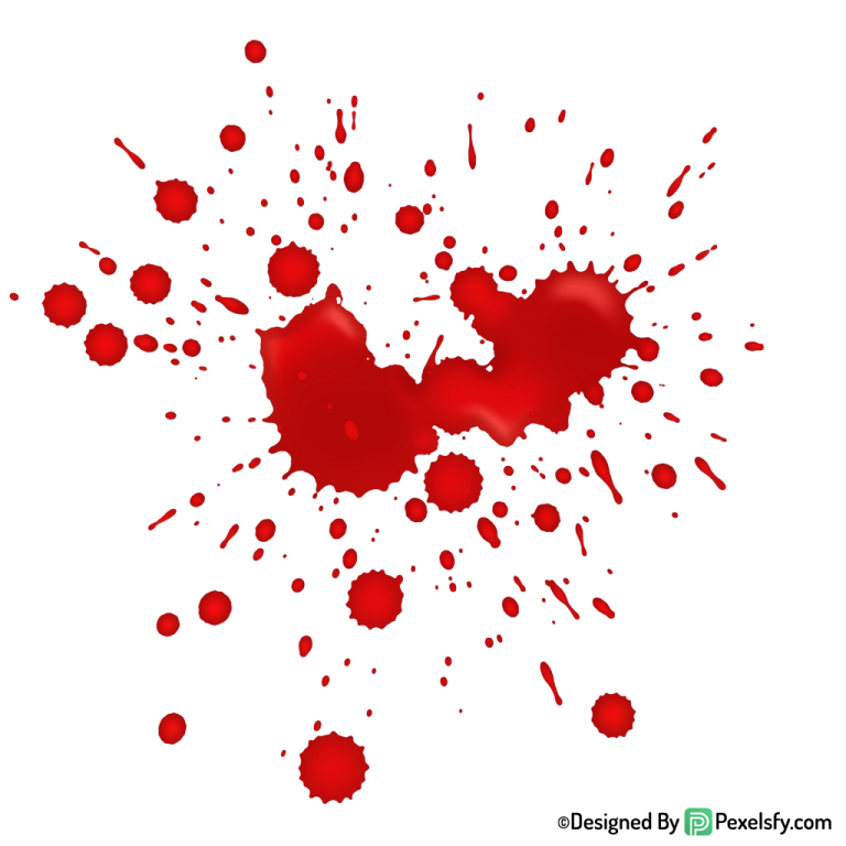 Blood Splatter PNG Horror Theme Pack,transparent background