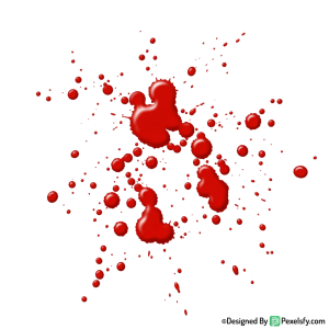 Blood Splatter PNG for Scary Posters,transparent background