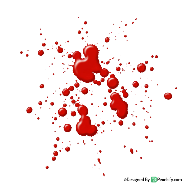 Blood Splatter PNG for Scary Posters,transparent background