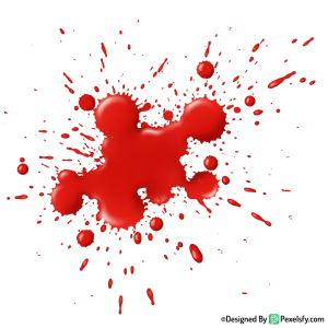 Blood Splatter PNG Isolated on Background,transparent background
