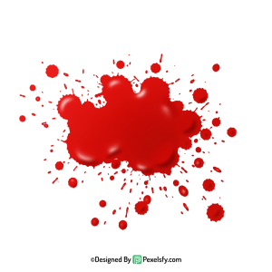 Blood Splatter PNG for Halloween Graphics,transparent background
