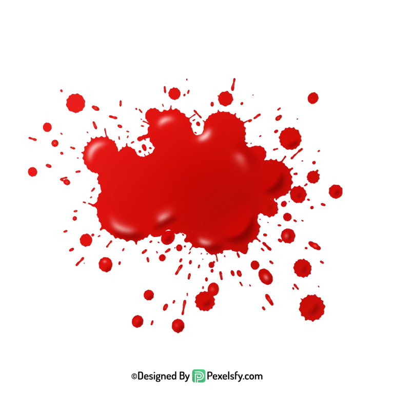 Blood Splatter PNG for Halloween Graphics,transparent background