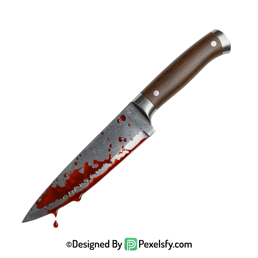 Bloody Knife PNG for Posters transparent background