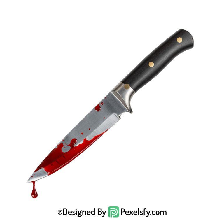 Bloody Knife PNG for Flyers transparent background