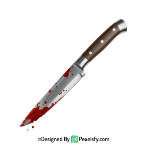 Bloody Knife PNG with Blood Drip transparent