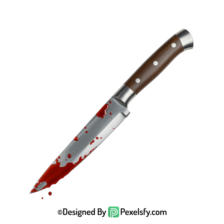 Bloody Knife PNG with Blood Drip transparent