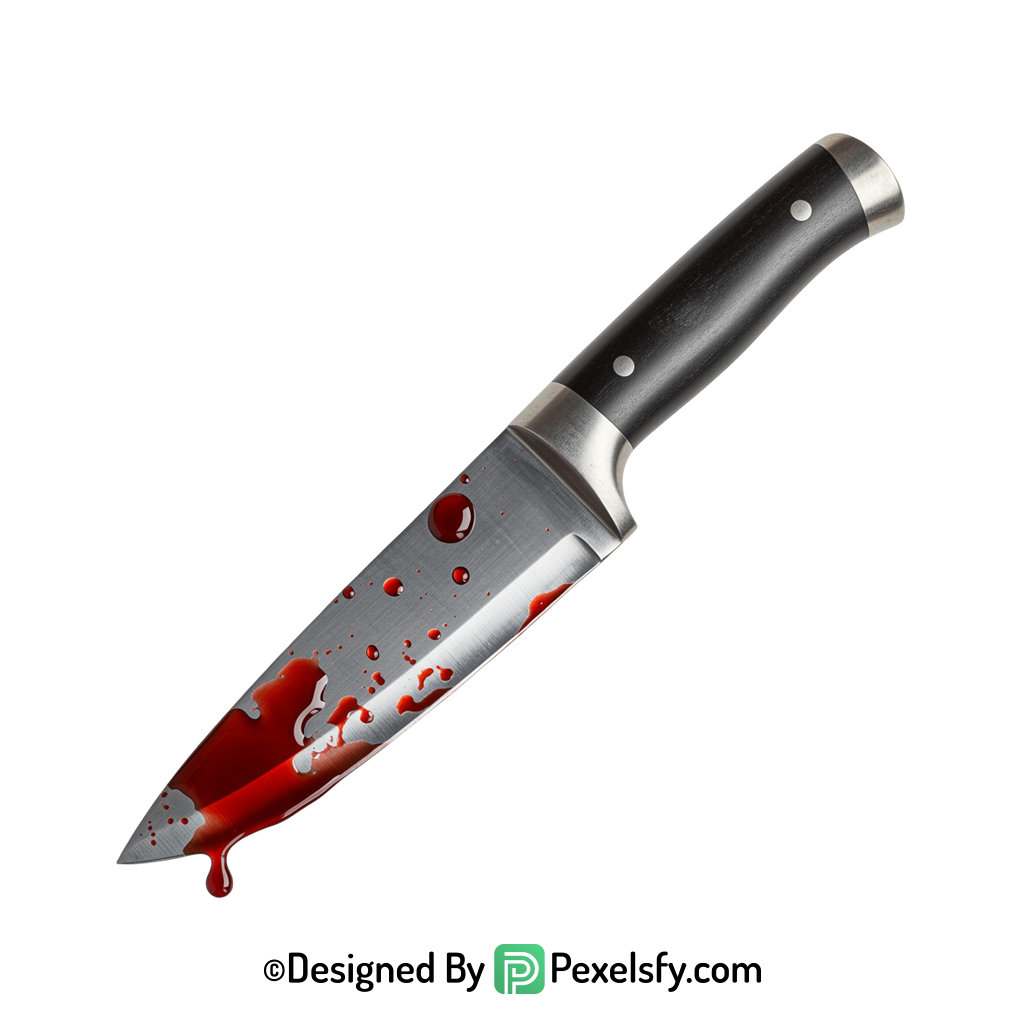 Bloody Knife PNG Horror Clipart transparent background