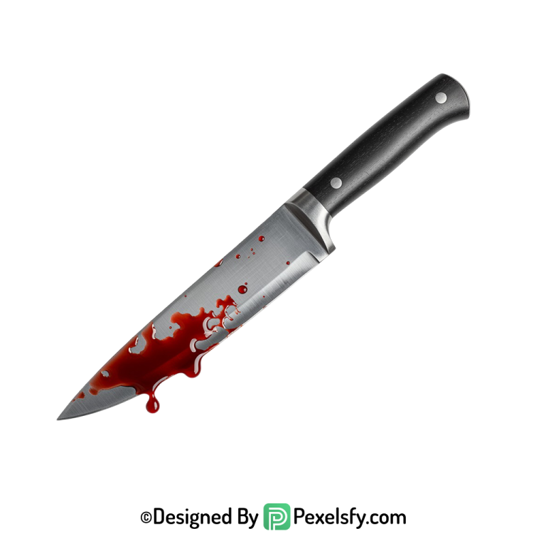 Bloody Knife PNG for Invitations transparent background
