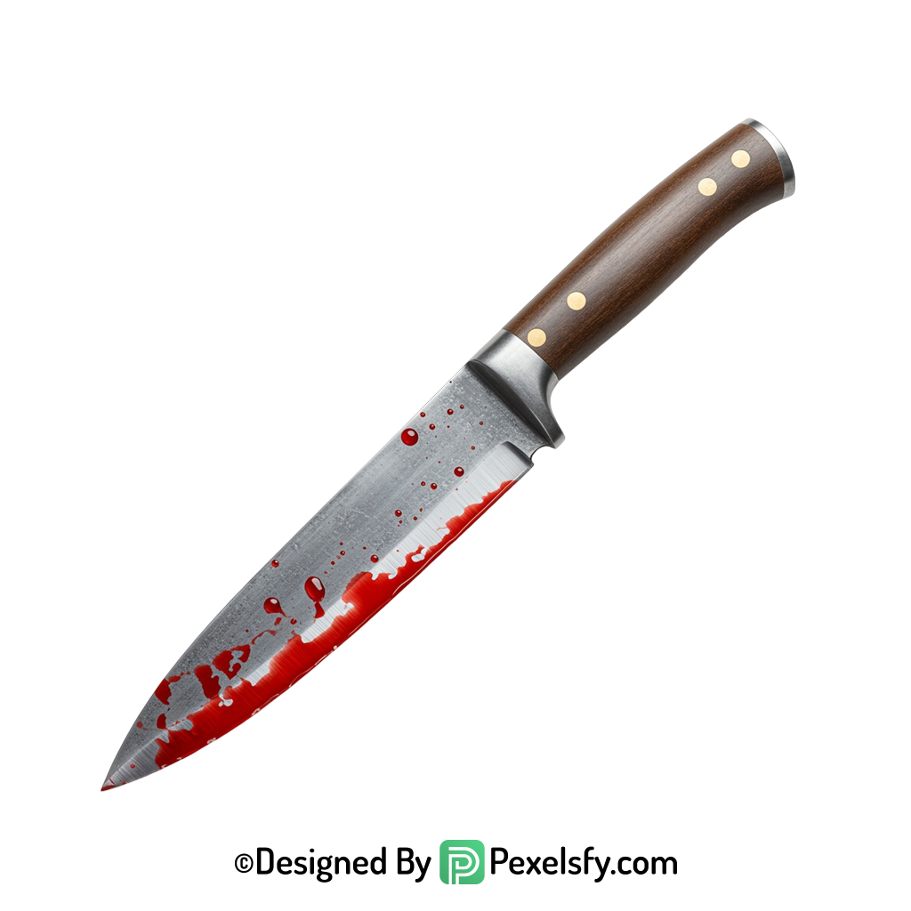 Bloody Knife PNG for Printables transparent background