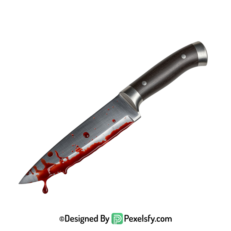 Bloody Knife PNG Cutout Style transparent background