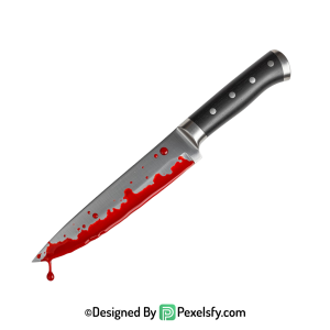 Bloody Knife PNG Graphic Element transparent background