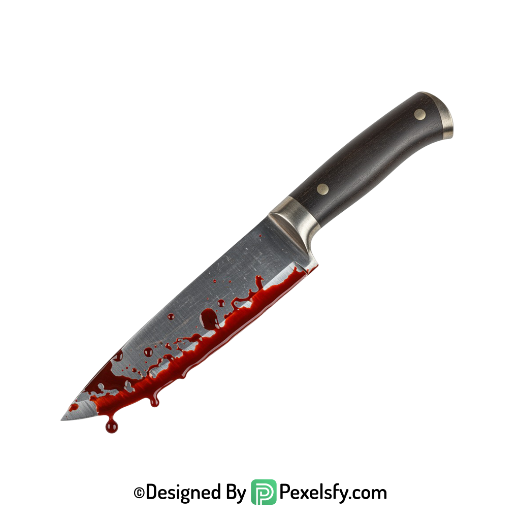 Bloody Knife PNG with Sharp Blade transparent