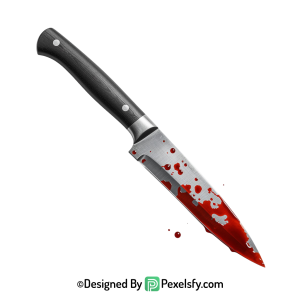 Bloody Knife PNG for Story Covers transparent