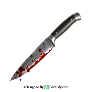 Bloody Knife PNG Halloween Edition transparent background