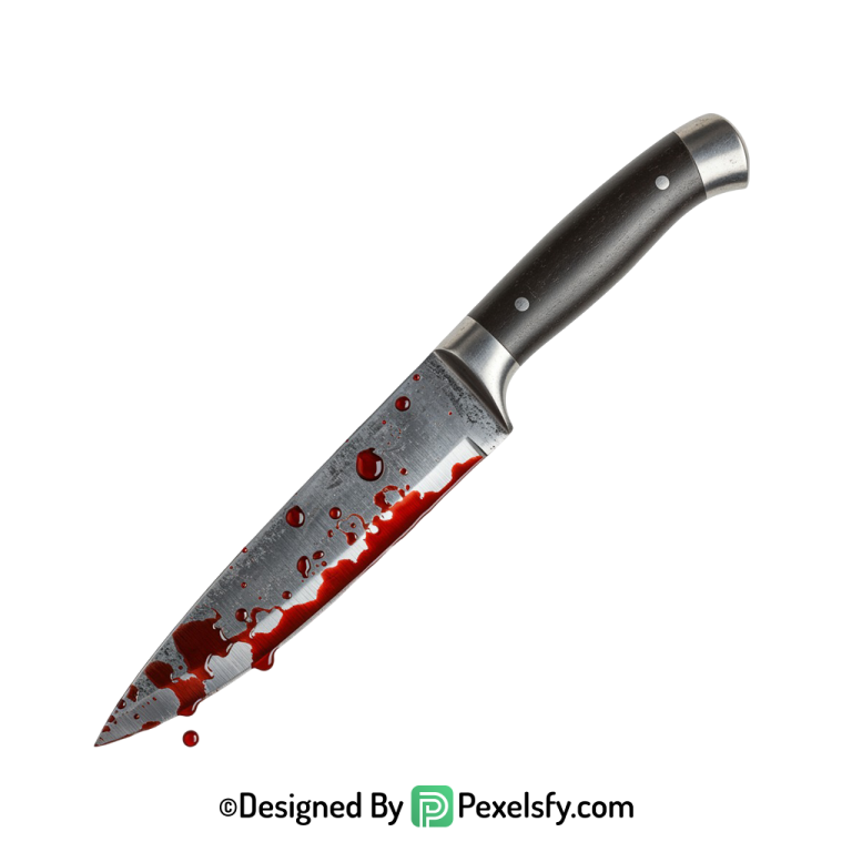 Bloody Knife PNG Halloween Edition transparent background