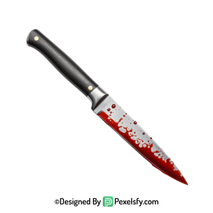 Bloody Knife PNG for Halloween transparent background