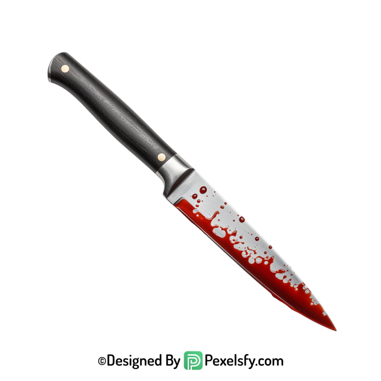 Bloody Knife PNG for Halloween transparent background