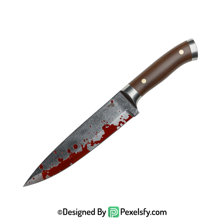 Bloody Knife PNG with Blood Effect transparent