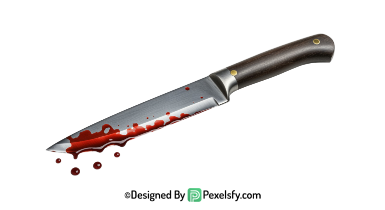 Bloody Knife PNG for Games transparent background
