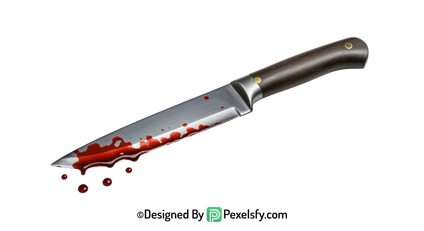 Bloody Knife PNG for Games transparent background
