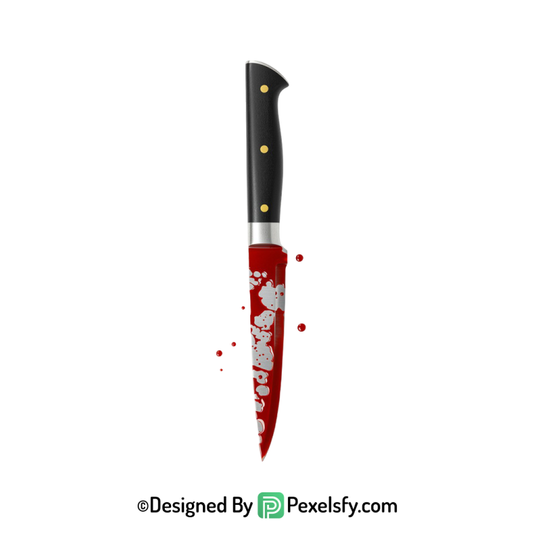 Bloody Knife PNG with Gruesome Look transparent