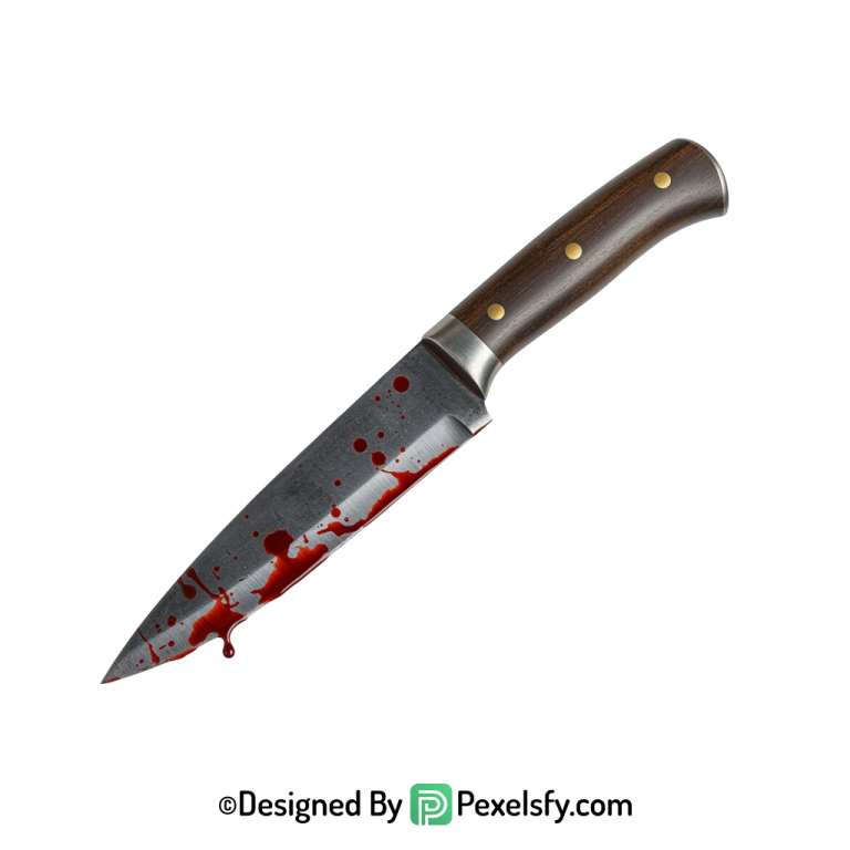 Bloody Knife PNG with Blood transparent background