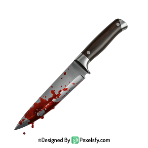 Bloody Knife PNG for Banners transparent background