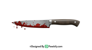 Bloody Knife PNG for Spooky Themes transparent
