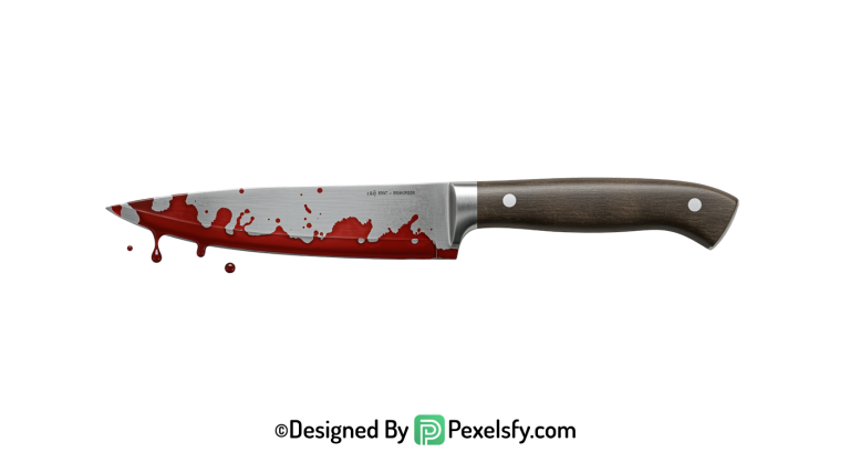 Bloody Knife PNG for Spooky Themes transparent