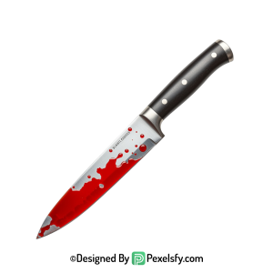 Bloody Knife PNG with Sharp Detail transparent