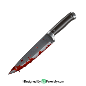 Bloody Knife PNG Scary Prop transparent background