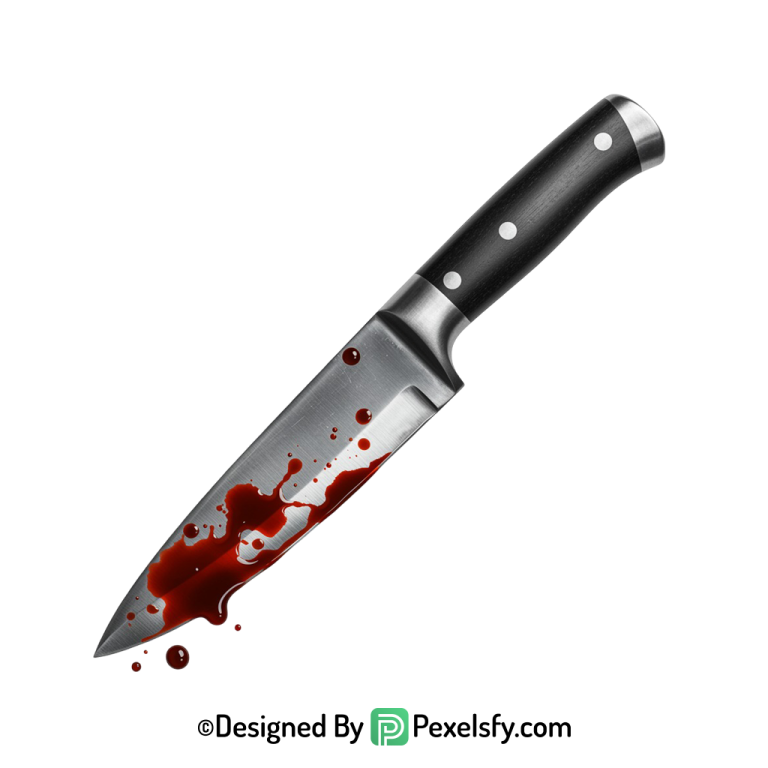 Bloody Knife PNG Horror Art transparent background