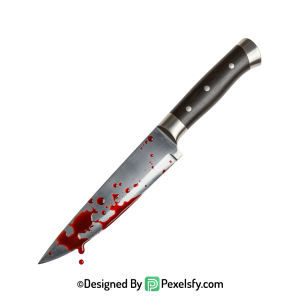 Bloody Knife PNG with Intense Detail transparent