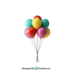 shiny balloons png image transparent file, happy