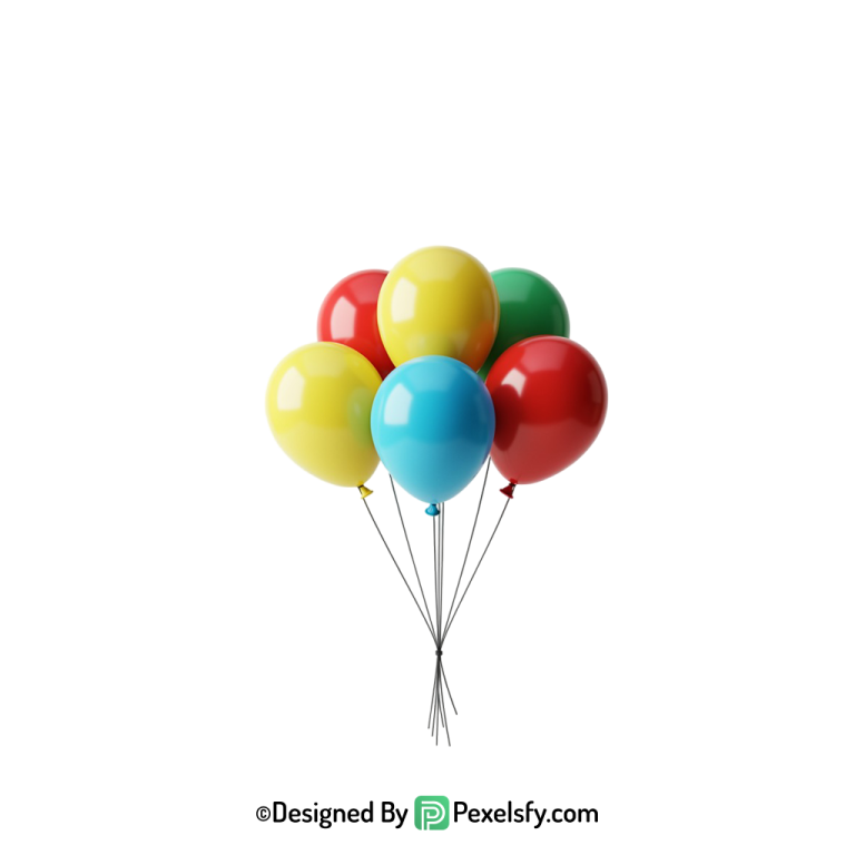 wedding balloons png image decorative asset, happy