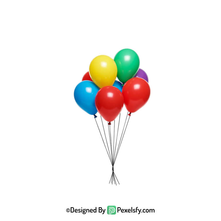 balloons png image with transparent background, happy