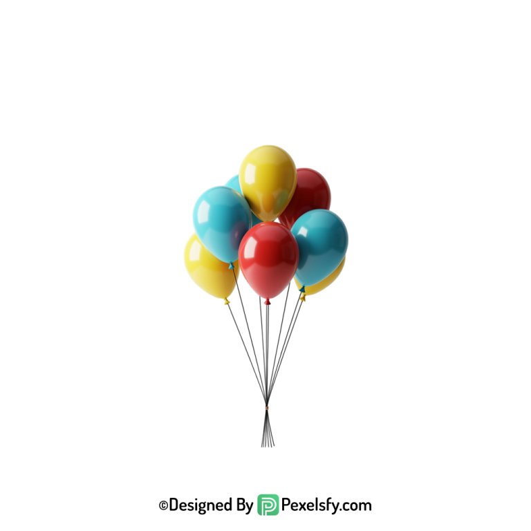 balloons png image for invitations, happy birthday