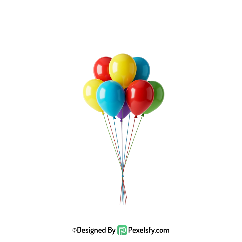 pastel balloons png image for baby shower,