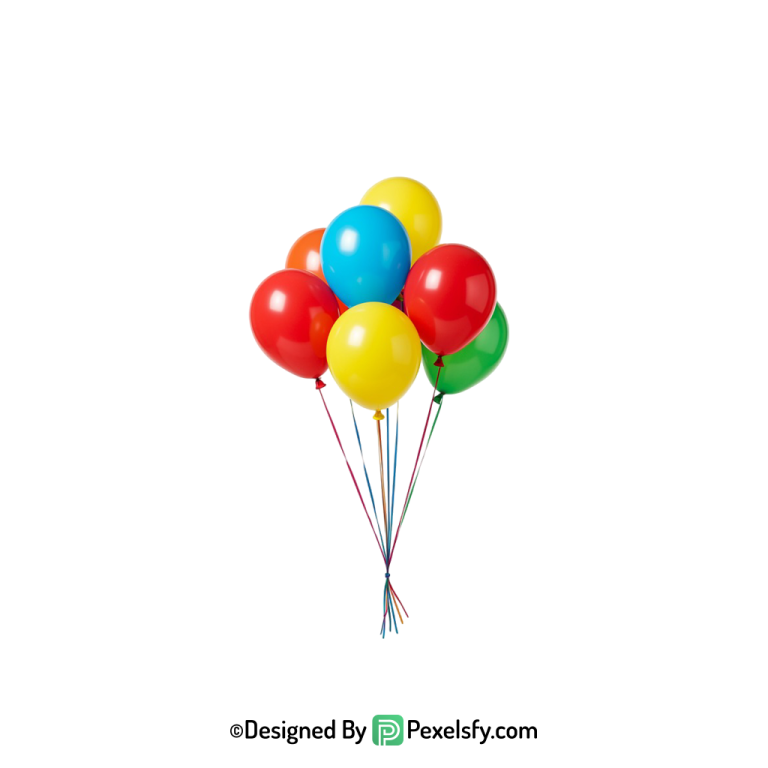 birthday balloons png image high quality, happy